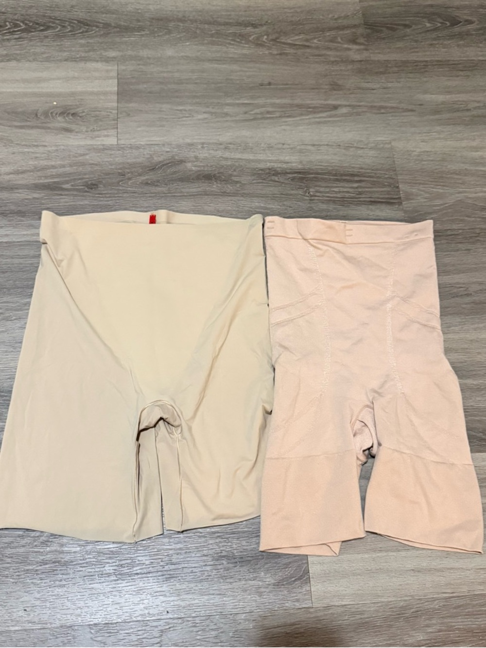 SPANX Nude Shaping Shorts with Branded Red Tag